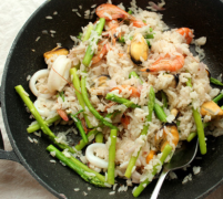 海鲜芦笋烩饭的做法 如何做好吃的海鲜芦笋烩饭