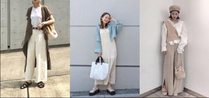 日系风盐系女生穿搭 三种最简单的色调穿出自己一