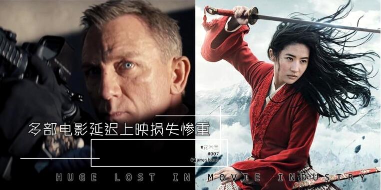 《007》《花木兰》等多部巨作延迟上映 电影业受疫