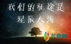 少女的征途是星辰大海什么意思 类似的句子