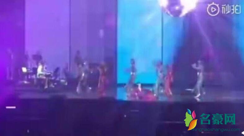 杨千嬅演唱会摔倒