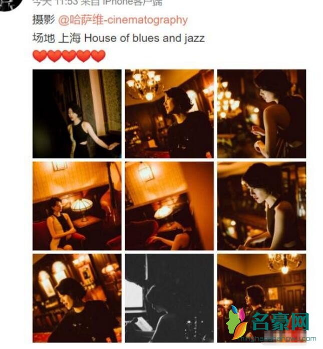 李亚鹏女友晒写真