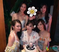 37岁王心凌与友庆生 生日蛋糕装饰成了亮点