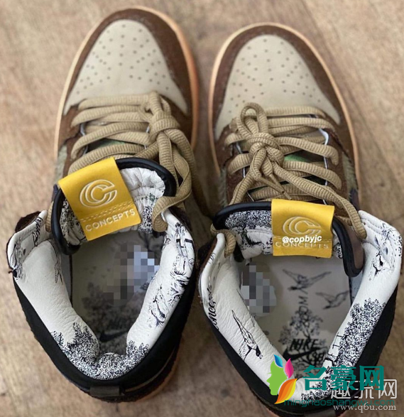 Concepts x Dunk High“ Duck” 上脚街拍图 CNCPTS x Dunk SB 实物细节