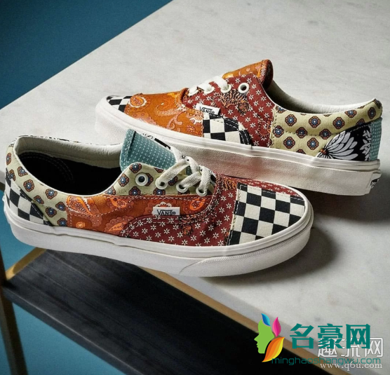 Vans Era复古腰果花拼接棋盘格上脚搭配图赏析：出街利器！