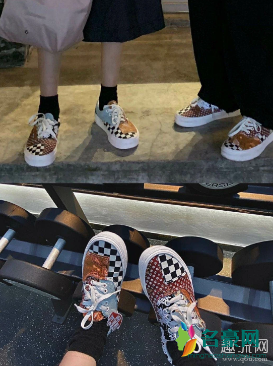 Vans Era复古腰果花拼接棋盘格上脚搭配图赏析：出街利器！