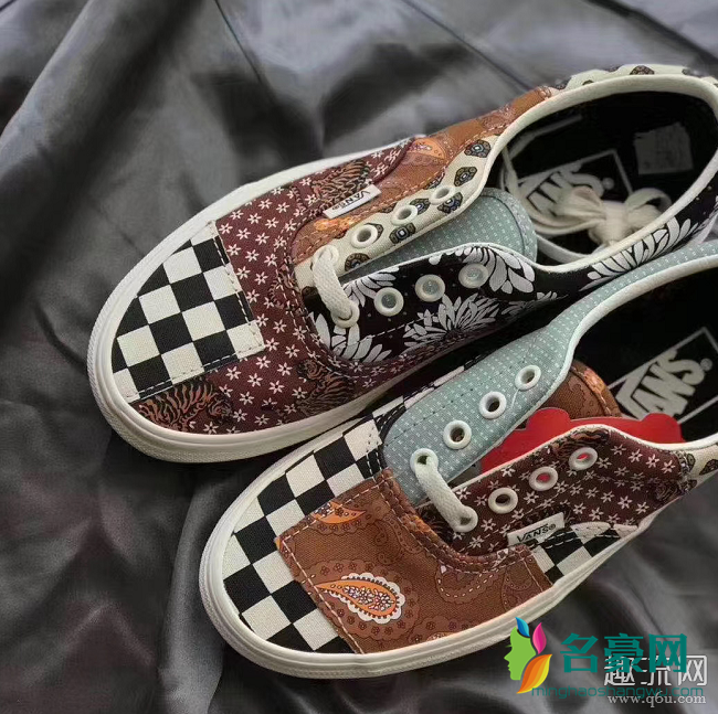 Vans Era复古腰果花拼接棋盘格上脚搭配图赏析：出街利器！