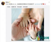 胡杏儿二胎产子 一家四口手拉手十分温馨有爱