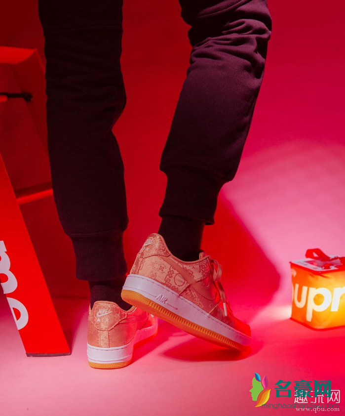 AF1玫瑰金丝绸上脚 AF1玫瑰金丝绸货量如何
