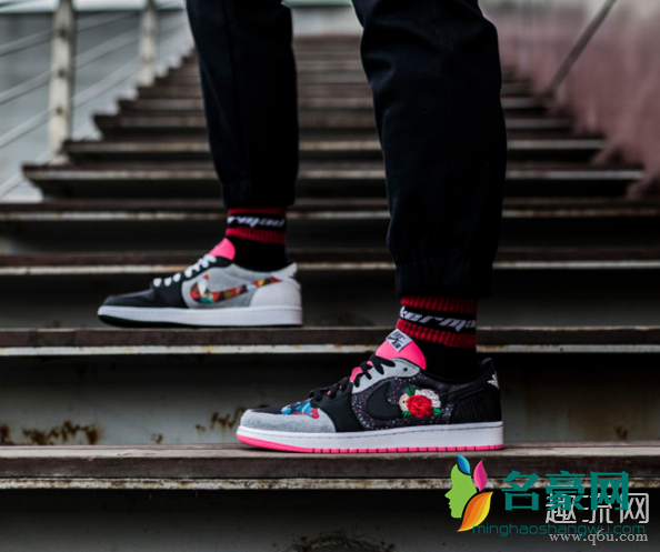 AJ1 Low鸳鸯CNY配色上脚赏析 AJ1鸳鸯鞋带系法