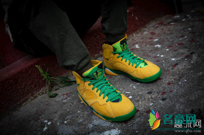 AJ7俄勒冈配色实物赏析 AJ7俄勒冈配色上脚效果