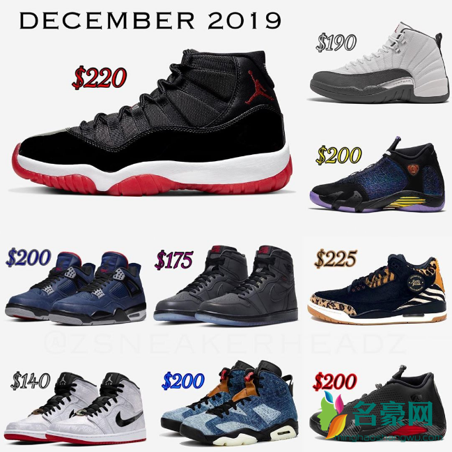 AJ12月发售计划 12月份即将发售的10款AJ盘点