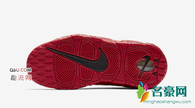 耐克Air More Money 金红配色发售信息  Nike Air More Money GS上脚图