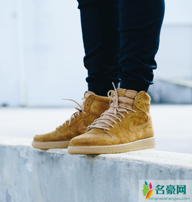 AJ1复刻版小麦配色好看吗  Air Jordan 1 “Wheat”上脚美图