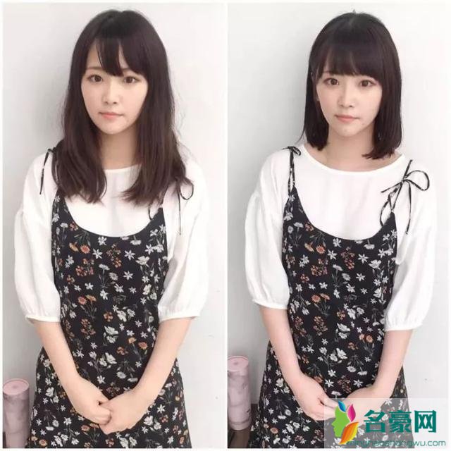 妹子剪完短发的前后对比,短发果然有毒!