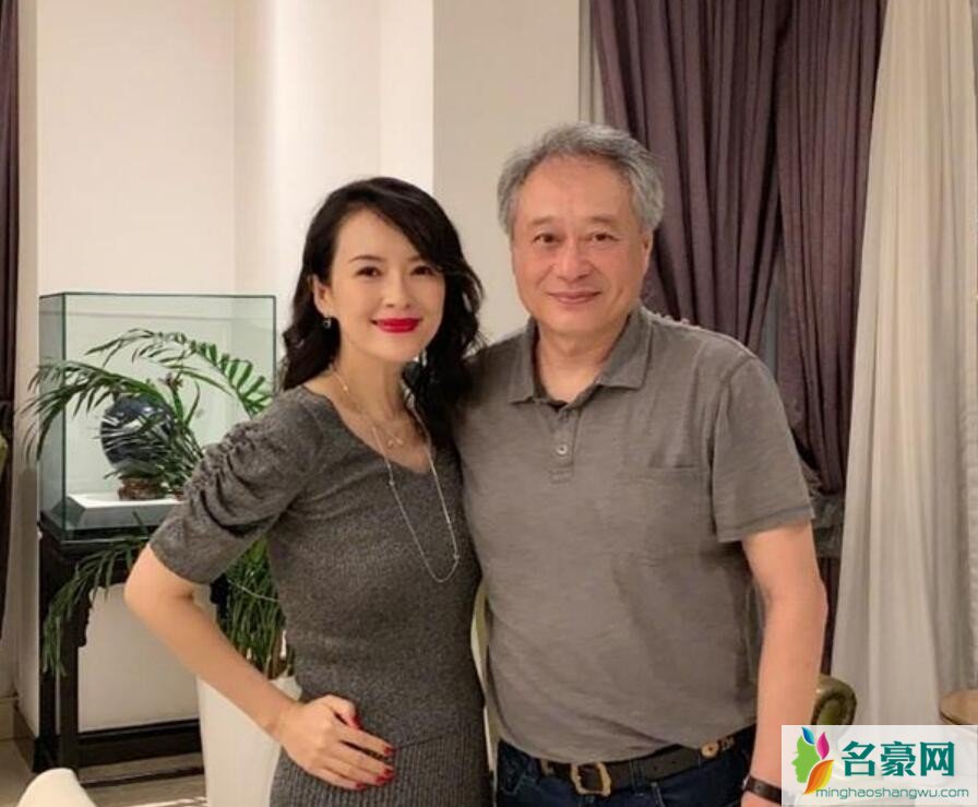 章子怡李安相聚合影