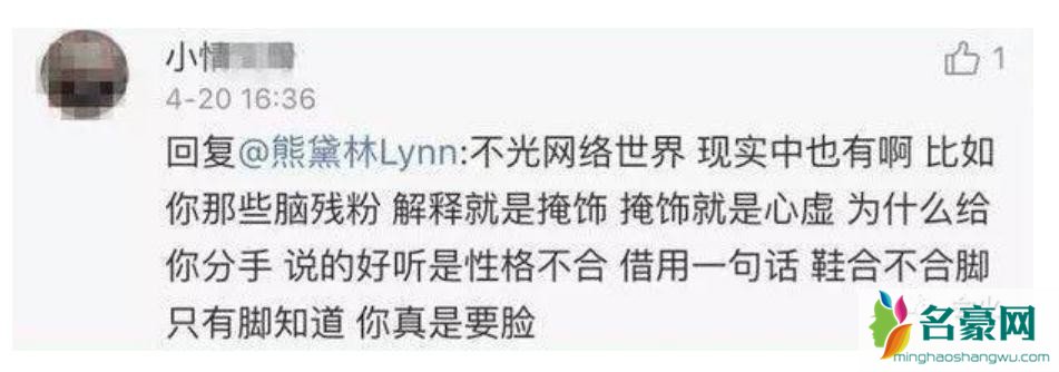 黑粉留言