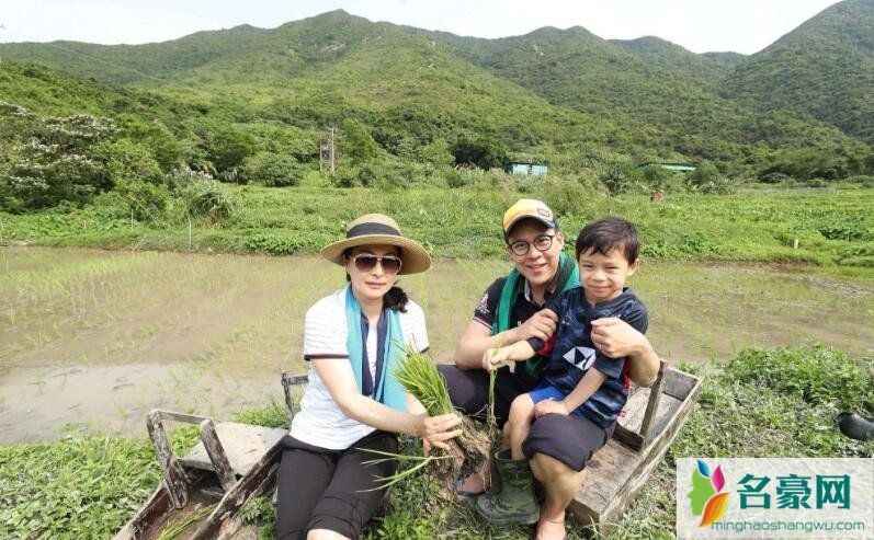 郭晶晶霍启刚与儿子照片
