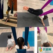 王力宏小儿子出镜 在地上练习爬行胖嘟嘟的呆萌可