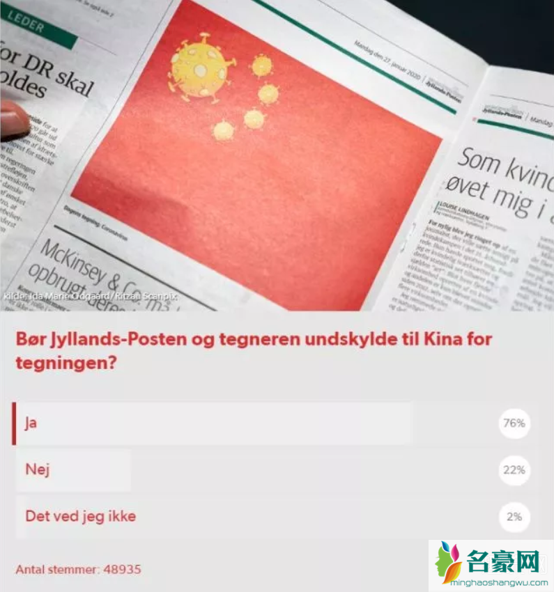 丹麦新型冠状病毒国旗是什么意思 丹麦恶搞中国国旗是怎么回事