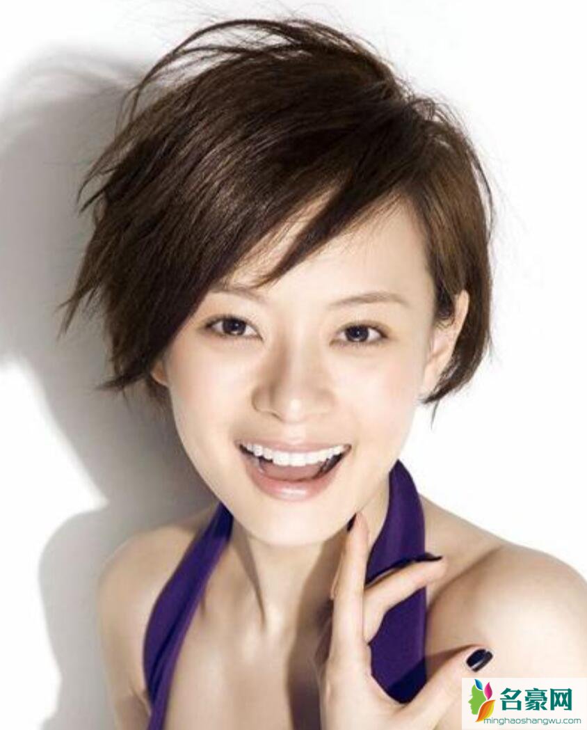 孙俪短发