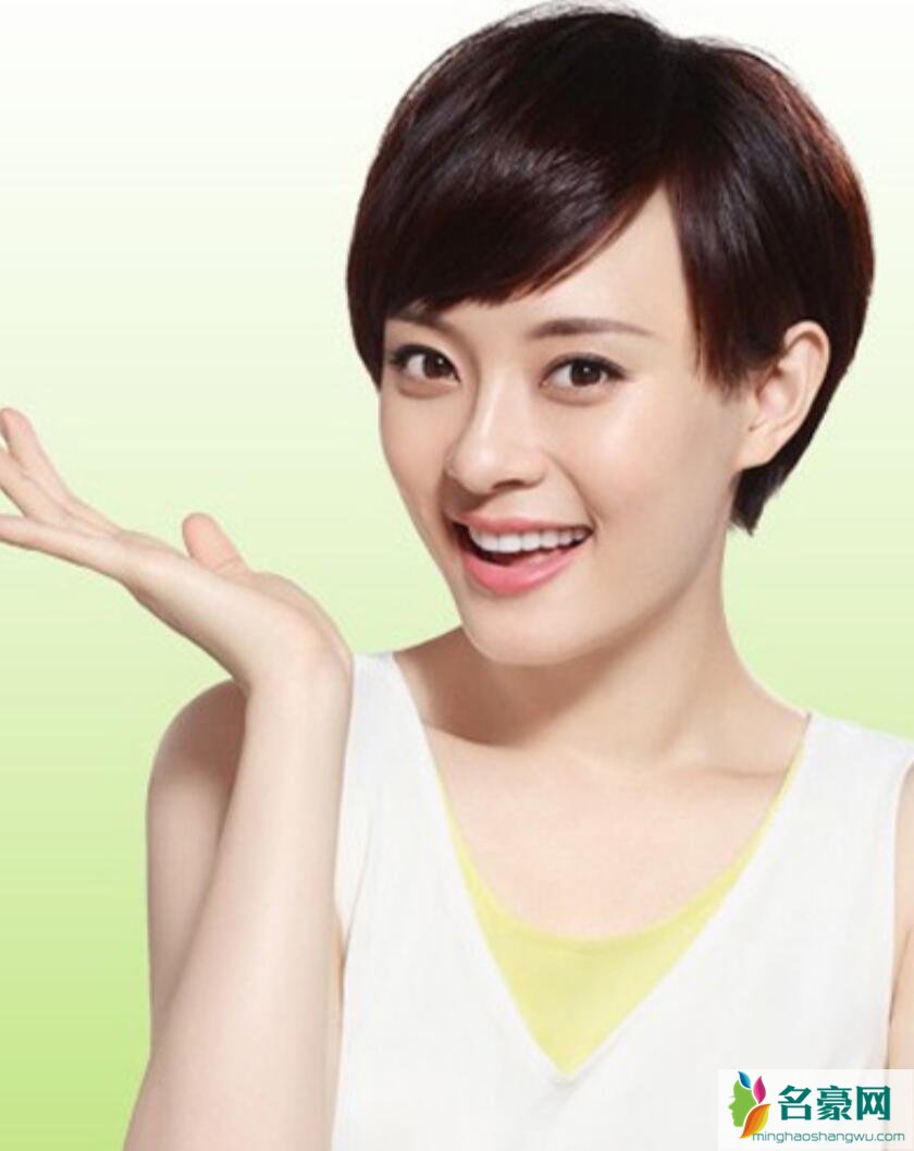 孙俪短发