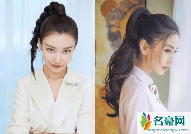 秋冬季女生发型：高马尾