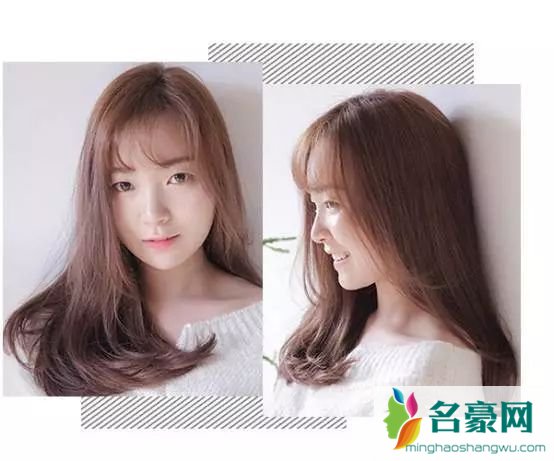 韩式齐肩中长发型图片_2019最美的减龄发型图片1