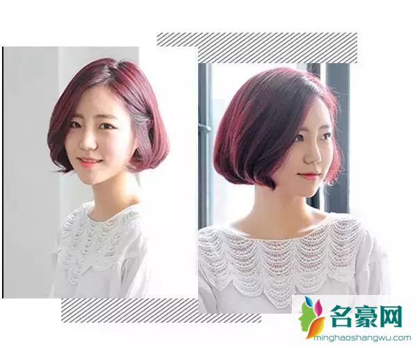 韩式齐肩中长发型图片_2019最美的减龄发型图片8