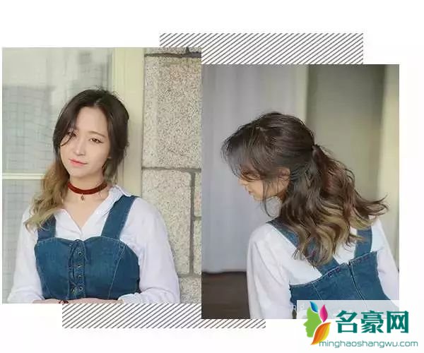 韩式齐肩中长发型图片_2019最美的减龄发型图片2