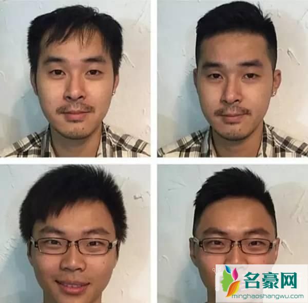 男士发型改造前后对比 选对发型屌丝也能变型男4