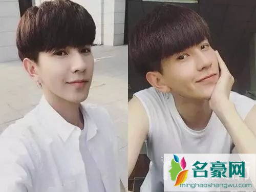 00后男生发型：蘑菇头2