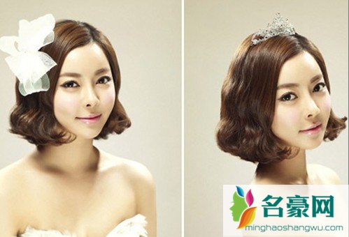 新娘发型图片2017款 韩式新娘发型 