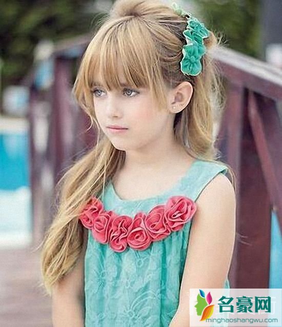 韩式小女孩扎发发型_韩式儿童发型扎发图片4
