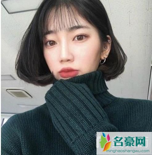 韩国女生最近流行发型：齐脸发1