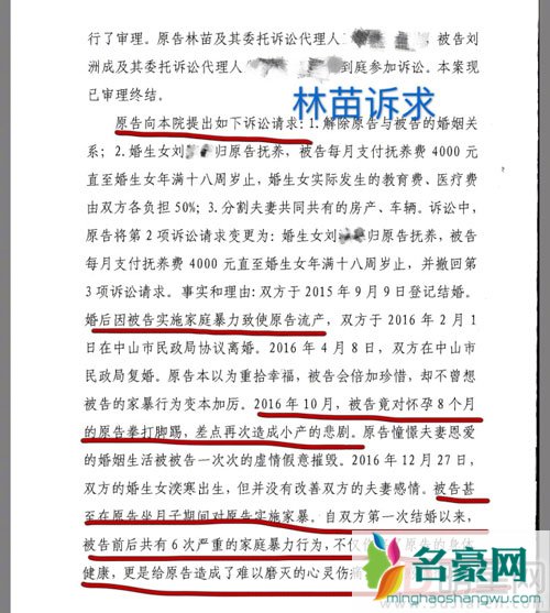 刘洲成晒法院判决书力证自己没家暴 网友却找出其中漏洞