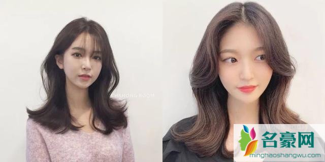 韩国女生最流行的发型：中长风铃卷发