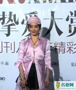 袁姗姗穿睡衣走红毯 造型大胆抢镜