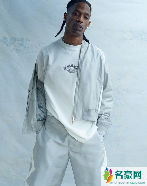 Dior x AJ1官宣 Travis Scott上身整套“Air Dior”联名