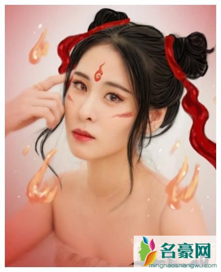 张碧晨短发哪吒头