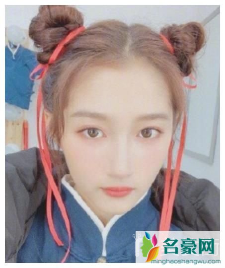 关晓彤哪吒头发型图片