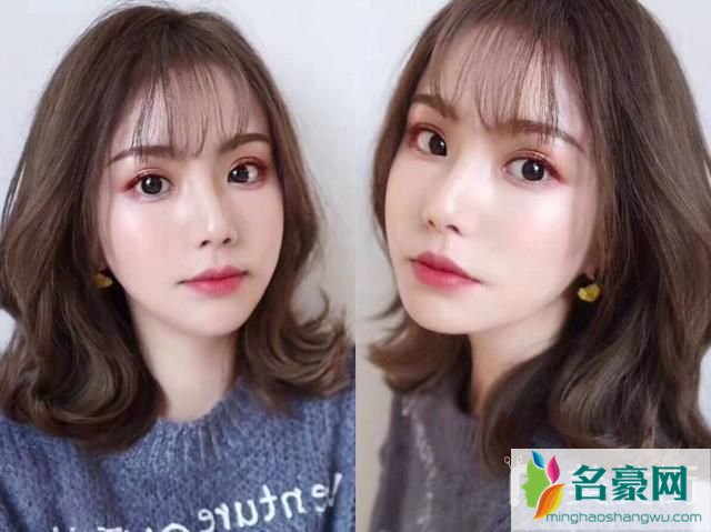 云朵烫发型中长发_显脸小的女生烫发发型图片3