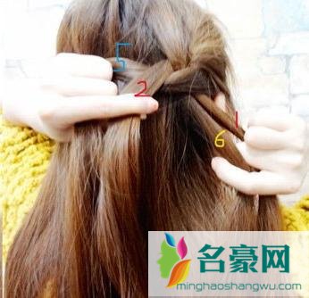 蜈蚣辫侧扎马尾发型图片