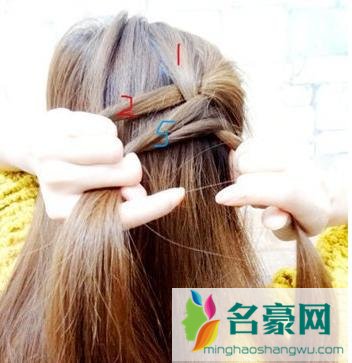 蜈蚣辫侧扎马尾发型图片