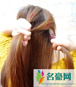 蜈蚣辫侧扎马尾发型图片