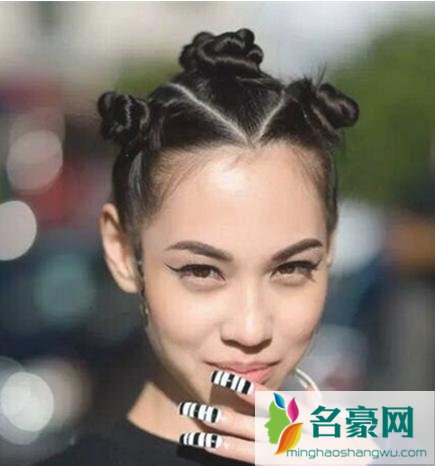 可爱个性哪吒发型