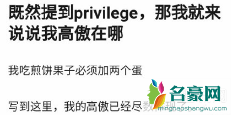 privilege是什么梗 privilege怎么怼回去