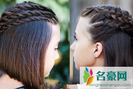 小孩短发扎法100图片_适合夏季的小女孩短发图片_小女孩夏季短发发型图片7
