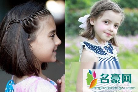 小孩短发扎法100图片_适合夏季的小女孩短发图片_小女孩夏季短发发型图片2