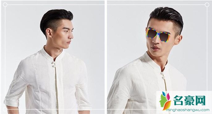 2019男生流行发型：两边铲中间长短发